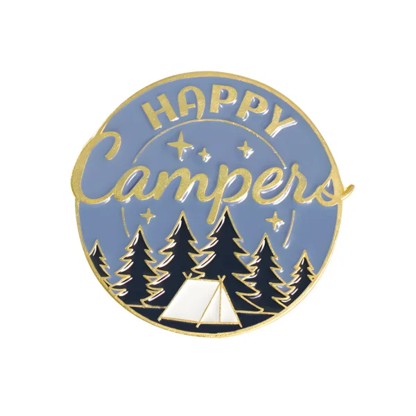 Happy Campers Enamel Pin